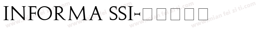 Informa SSi字体转换